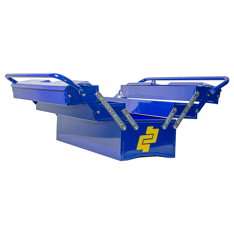 Caja de herramientas industrial duradera y funcional diseñada para organizar tus proyectos de bricolaje o profesionales