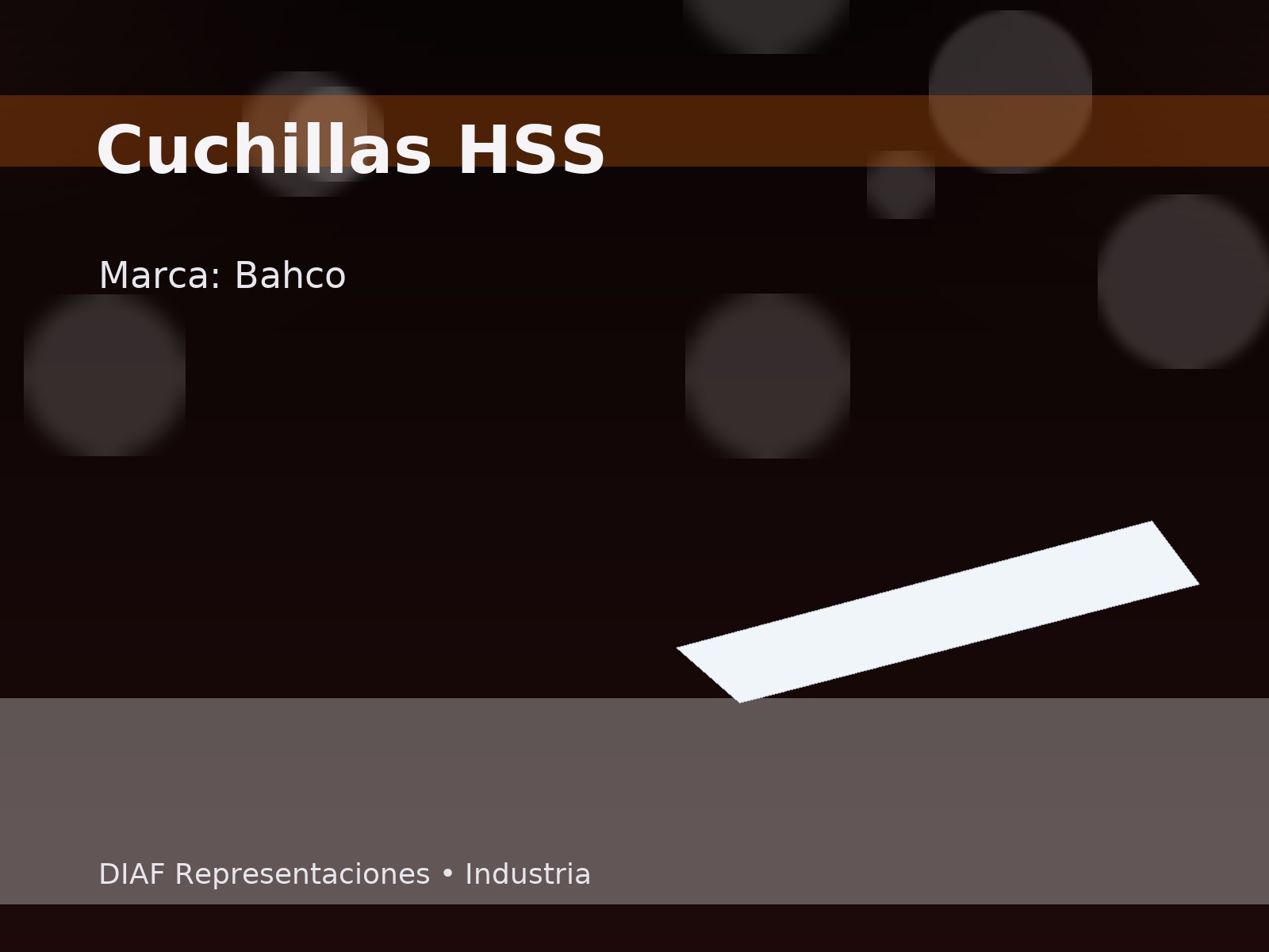 Cuchillas De Acero Hss Assab