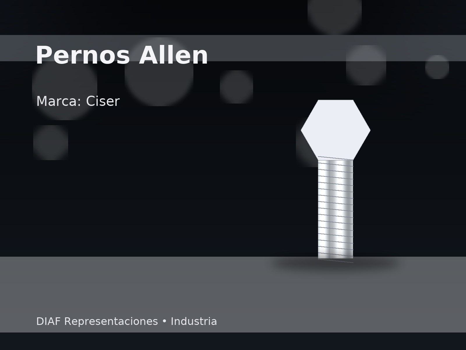 Pernos Allen (Cabeza Cilíndrica) Ciser