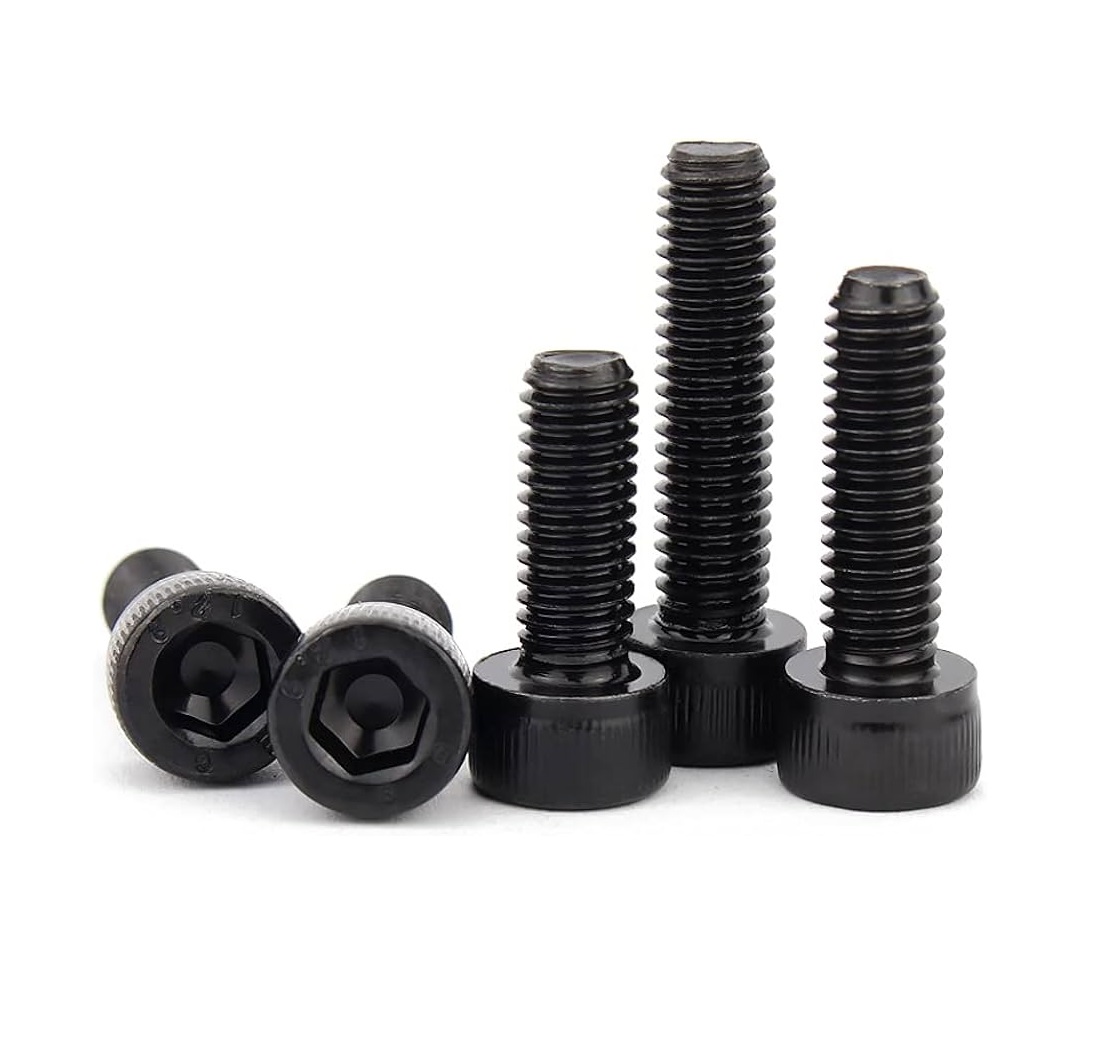 Pernos Allen de alta calidad en acero inoxidable y acero negro avellanados y con cabezas cilíndricas. Entrega confiable en Ecuador con DIAF Representaciones.