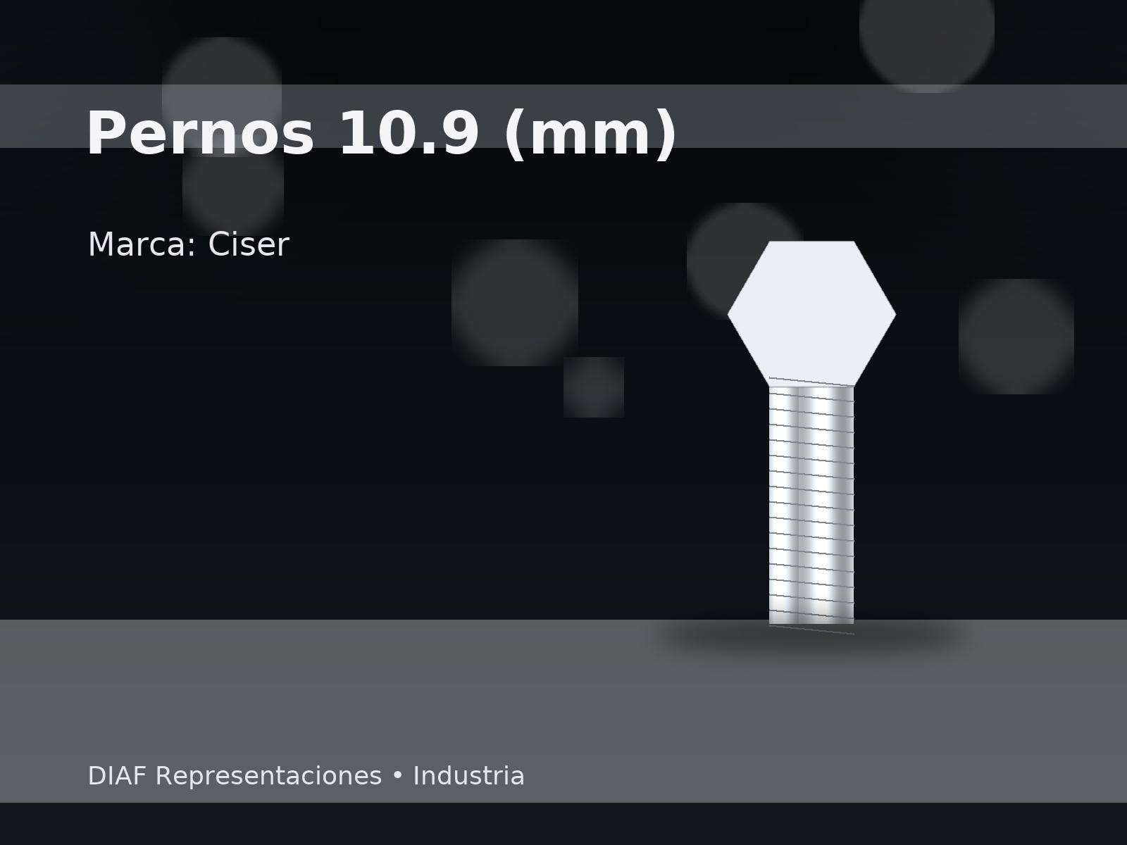 Pernos grado 10.9 (mm) Ciser - DIAF Representaciones. Ideal para uso industrial. Entrega en Ecuador. Pernos grado 10.9 (mm) Ciser es un perno grado 10.9 diseñado para ofrecer desem
