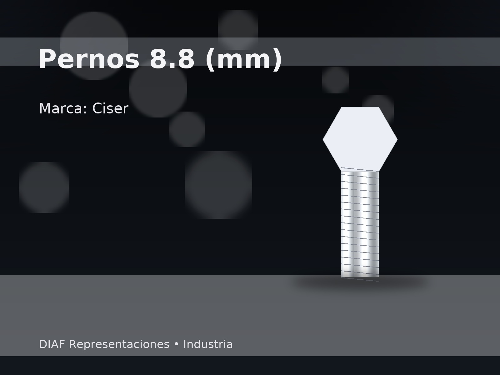 Pernos grado 8.8 (mm) Ciser en una presentación general